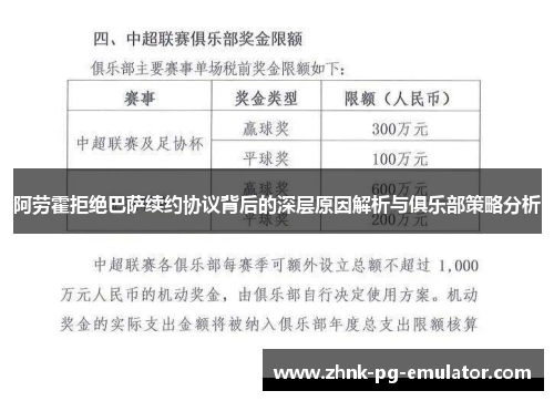 阿劳霍拒绝巴萨续约协议背后的深层原因解析与俱乐部策略分析